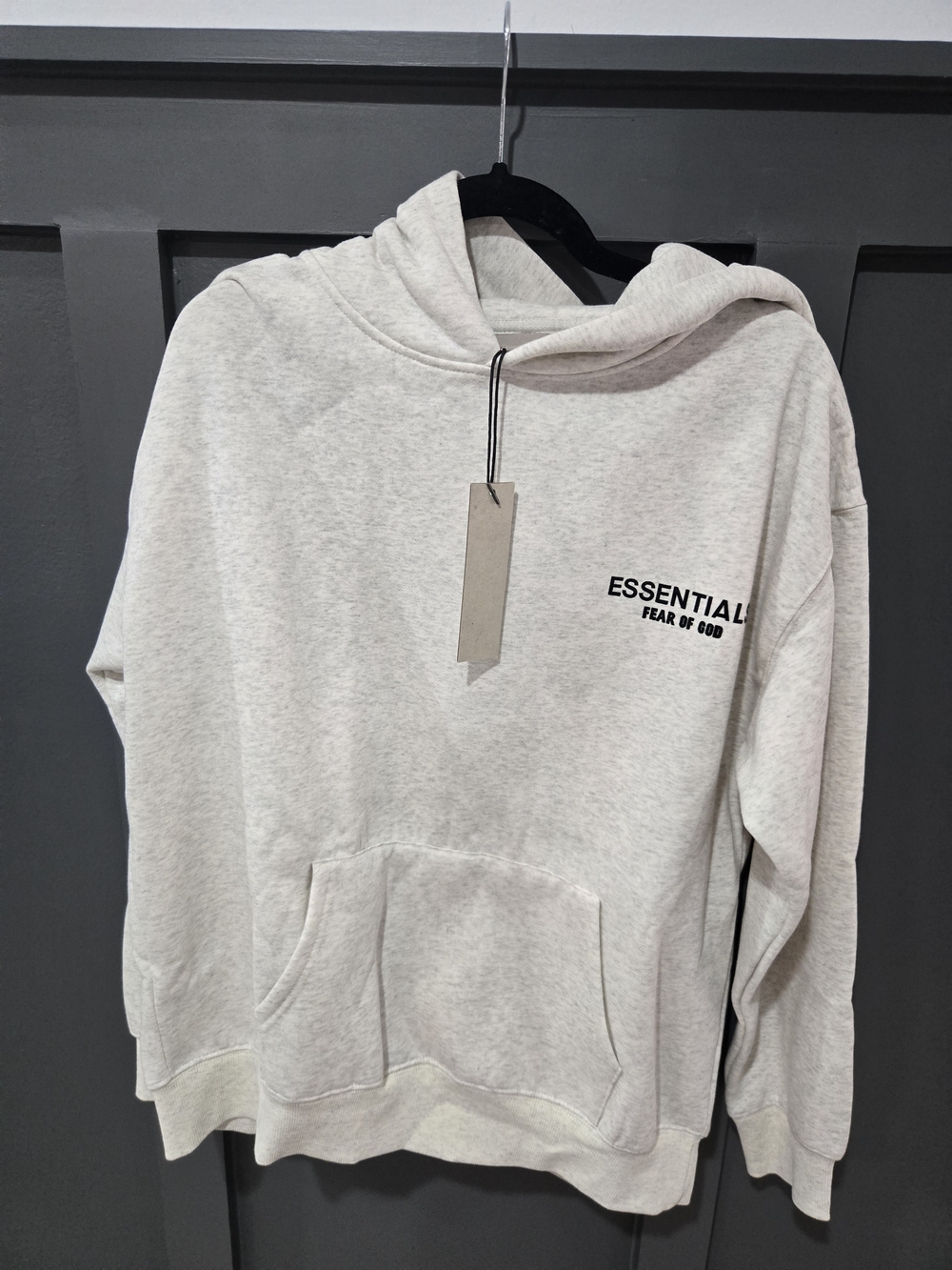 Fear of God Essentials Pullover Hoodie Oatmeal Heather Small NWT